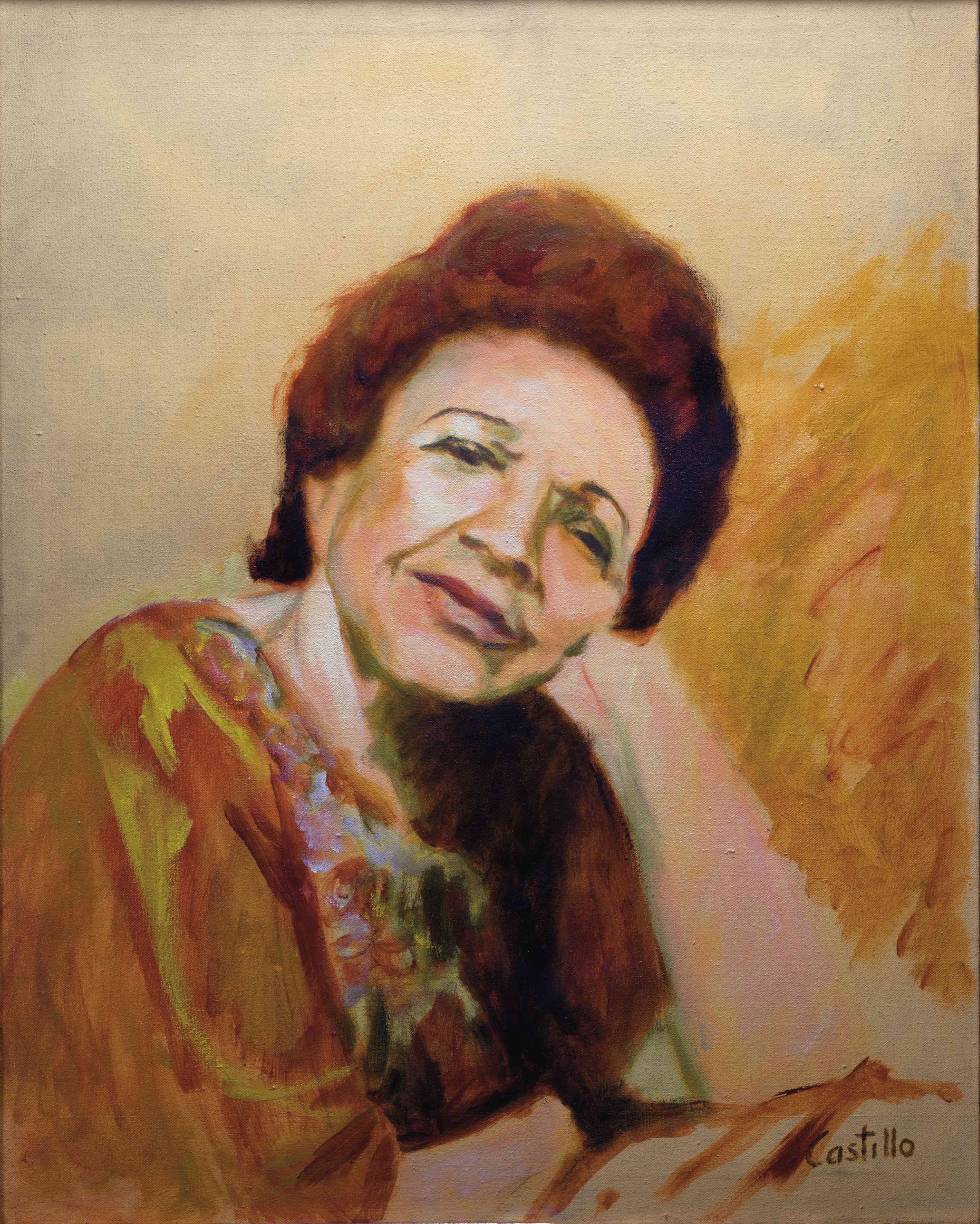 Retrato de Clementina Suárez realizado por el artista Mario Castillo