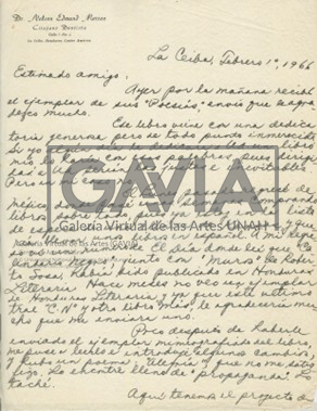Carta del 01 de fabrero de 1966