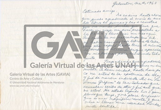 Carta del 4 de diciembre de 1963